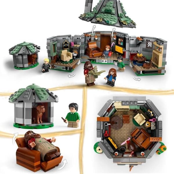 LEGO Harry Potter 76428 Hagrids stuga: ett oväntat besök, fantasileksak
