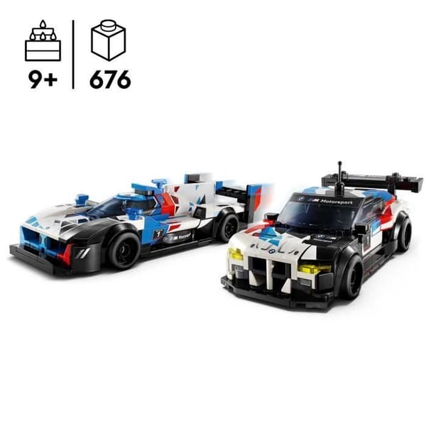 LEGO Speed Champions 76922 BMW M4 GT3 och BMW M Hybrid V8 Racing Cars, presentidé
