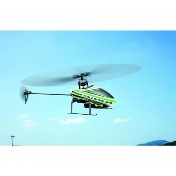 Carson Modellsport Tyrann Single Blade 320 2.4G 100%RTF RC Helikopter - Vit och Grön