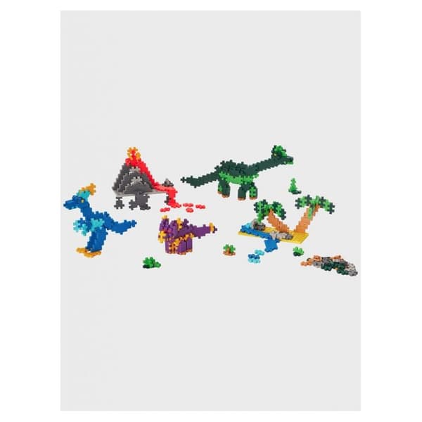 Discovery kit 500 stycken Mini Dinosaurs + 2 byggplattor - Plus Plus