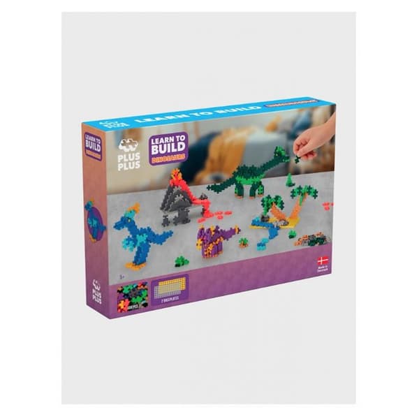 Discovery kit 500 stycken Mini Dinosaurs + 2 byggplattor - Plus Plus