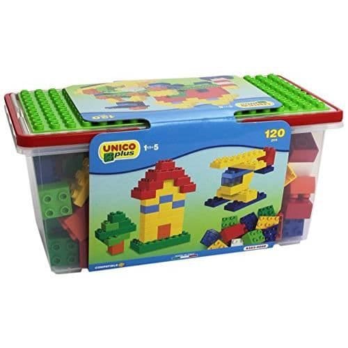 Byggspel - UNICO - 8502-0000 - 120 stycken - Blå - Blandat