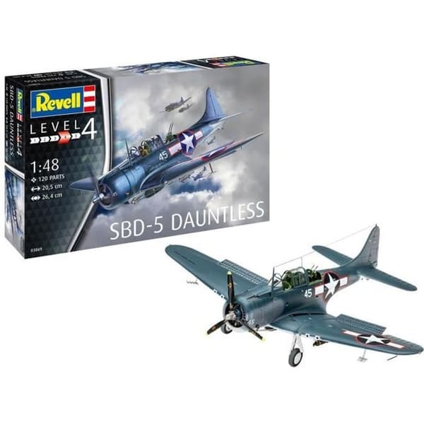 Flygplansmodell - REVELL - SBD-5 Dauntless - 125 delar - Plast - 1/48