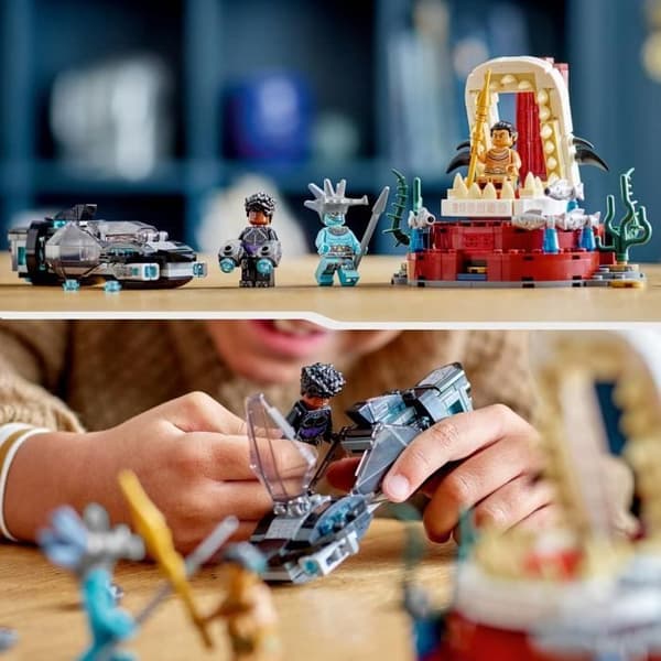 LEGO Marvel 76213 King Namors tronrum, ubåtsleksak, svarta panterminifigurer