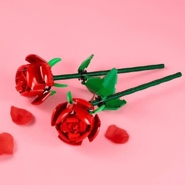 LEGO® 40460 Creator Roses, konstgjorda blomsterset för flickor och pojkar från 8 år och uppåt, heminredning
