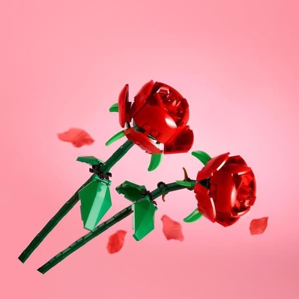 LEGO® 40460 Creator Roses, konstgjorda blomsterset för flickor och pojkar från 8 år och uppåt, heminredning