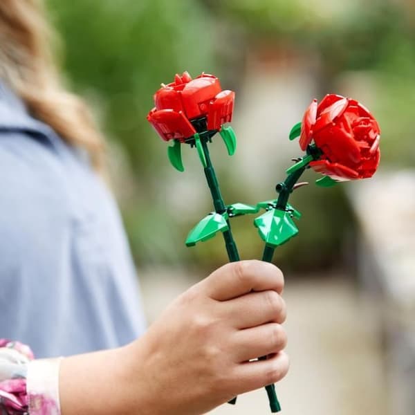 LEGO® 40460 Creator Roses, konstgjorda blomsterset för flickor och pojkar från 8 år och uppåt, heminredning
