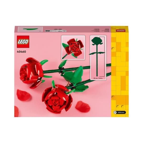 LEGO® 40460 Creator Roses, konstgjorda blomsterset för flickor och pojkar från 8 år och uppåt, heminredning
