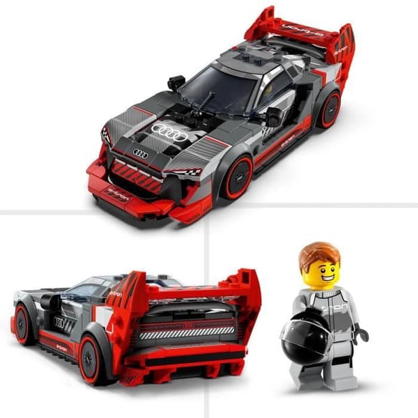 LEGO Speed Champions 76921 Audi S1 e-Tron Quattro racerbil, leksaksfordon