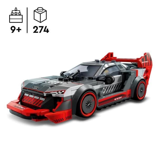 LEGO Speed Champions 76921 Audi S1 e-Tron Quattro racerbil, leksaksfordon