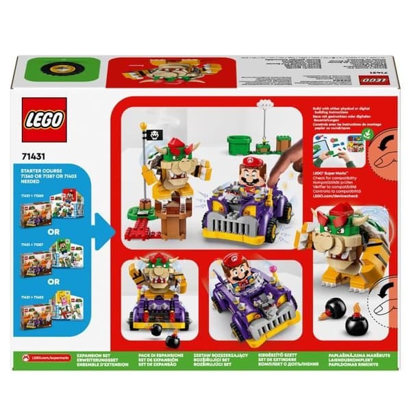 LEGO® 71431 Super Mario Bowsers Racer Expansion Set, Kartleksak för barn från 8 år och uppåt med Bowserfigur