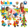 Miniatyrbild 3 av 4: Monteringsspel – BLOKO – Box med 50 BLOKO och 2 polis- och brandmansfigurer – Från 12 månader – Tillverkad i Europa