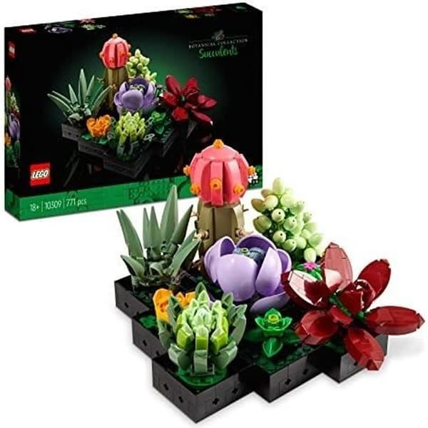 LEGO 10309 KONSTGIVNA INOMHUS SUCCULENTVÄXTER FÖR INREDNING