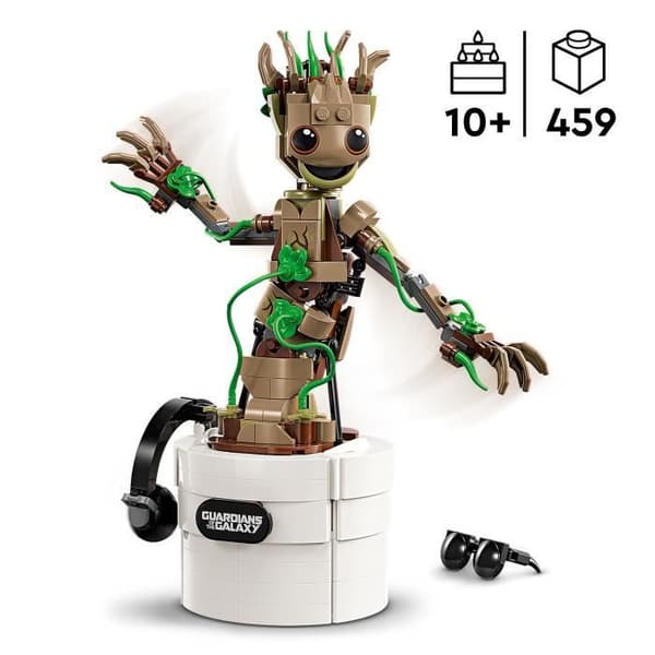 LEGO® Marvel 76297 Baby Groots dans, animerad byggbar leksak för barn