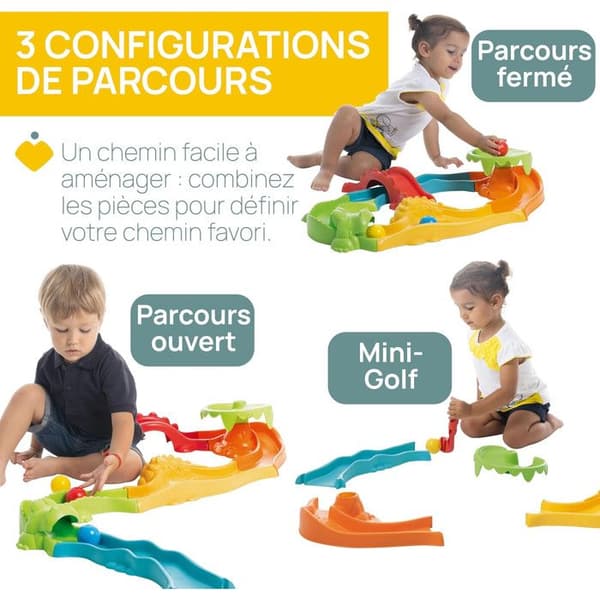 CHICCO MINI GOLF SAFARI, 3IN1 BOLSPÅR, LÄTT MODULBÅR