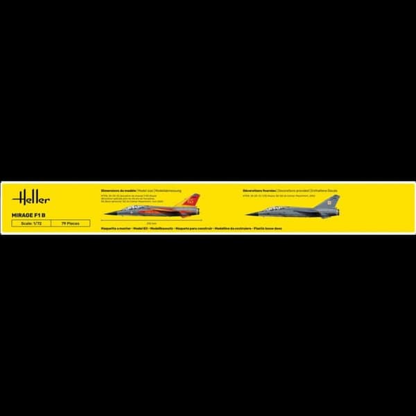 HELLER - Modellflygplan Mirage F1 B Heller 30319 1/72 - Modell Marmorera - Ref: 13047