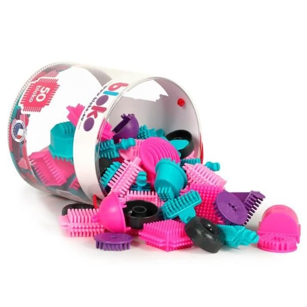 Tube of 50 BLOKO pink edition - 1st age konstruktionsspel