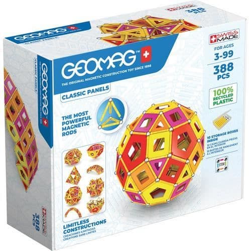 Byggsats - Geomag - Classic Panels junior - 388 stycken - Neodym - Blandat
