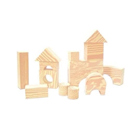 Skumkonstruktionsspel - EDUSHAPE - ED 716071 - Träimitation - 80 stycken