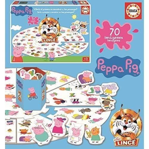 Pedagogiskt spel - EDUCA - Lince Peppa Pig - Flerfärgad - Att sätta ihop själv - Blandat - Från 0 månader