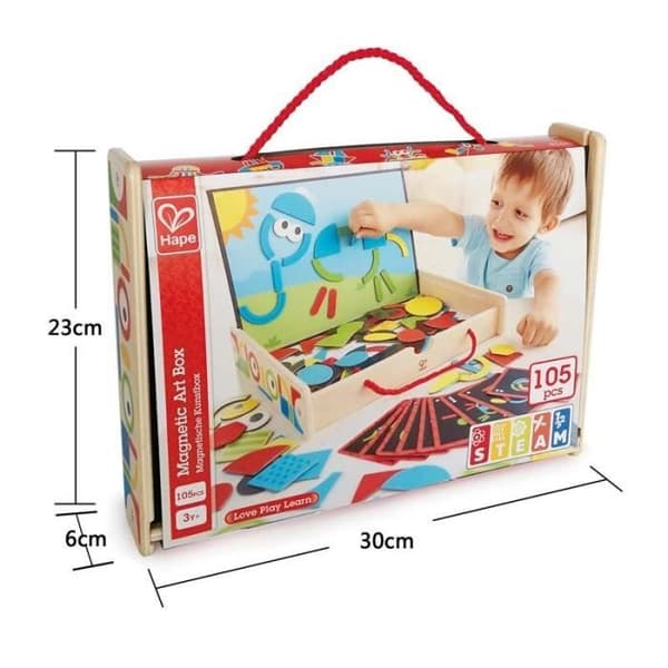 HAPE - Geoform(e) Träkonstruktionsspel - E1631 - Magnetisk konstlåda
