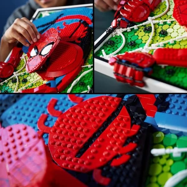LEGO® ART 31209 The Amazing Spider-Man, 3D väggkonstset, komisk affisch för tonåringar och vuxna