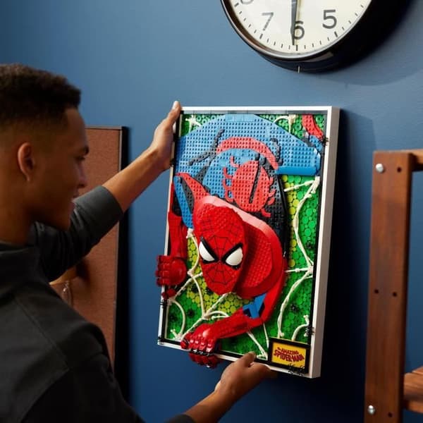 LEGO® ART 31209 The Amazing Spider-Man, 3D väggkonstset, komisk affisch för tonåringar och vuxna