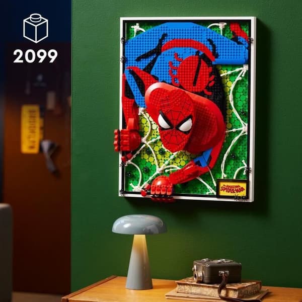 LEGO® ART 31209 The Amazing Spider-Man, 3D väggkonstset, komisk affisch för tonåringar och vuxna