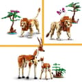 Miniatyrbild 4 av 6: LEGO® 31150 Creator 3-i-1 Safari vilda djur, leksak med djurfigurer, giraff, gaseller och lejon