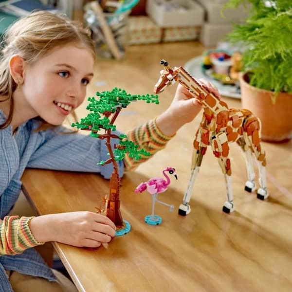 LEGO® 31150 Creator 3-i-1 Safari vilda djur, leksak med djurfigurer, giraff, gaseller och lejon