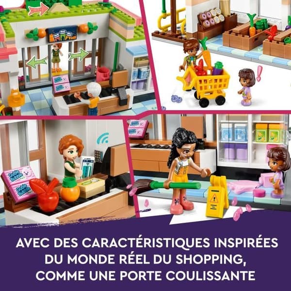 LEGO® Friends 41729 Ekologisk mataffär, leksaksaffär, med lastbil och minidockor