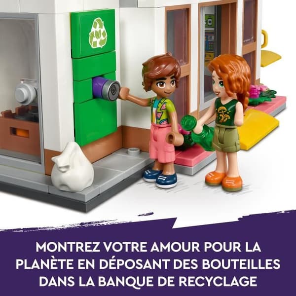 LEGO® Friends 41729 Ekologisk mataffär, leksaksaffär, med lastbil och minidockor