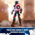 Miniatyrbild 3 av 6: LEGO® Marvel 76258 Captain America minifigur med sköld, Avengers leksak och dekoration