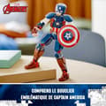 Miniatyrbild 4 av 6: LEGO® Marvel 76258 Captain America minifigur med sköld, Avengers leksak och dekoration