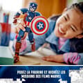 Miniatyrbild 6 av 6: LEGO® Marvel 76258 Captain America minifigur med sköld, Avengers leksak och dekoration