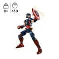 Miniatyrbild 2 av 6: LEGO® Marvel 76258 Captain America minifigur med sköld, Avengers leksak och dekoration
