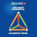 Miniatyrbild 3 av 6: Magnetiskt byggset - GEOMAG - Glitterpaneler Återvunna 22 stycken - Glittrande - Ekologisk - Kreativ