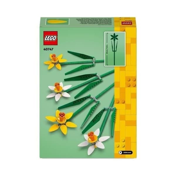 LEGO® 40747 Creator påskliljor, byggsats för konstgjorda blommor, present till tonårsflickor och barn