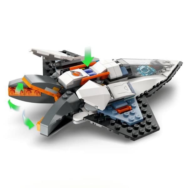 LEGO® 60430 City Interstellarskeppet, rymdleksak, present till barn från 6 år och uppåt, kreativt spel med minifigurer