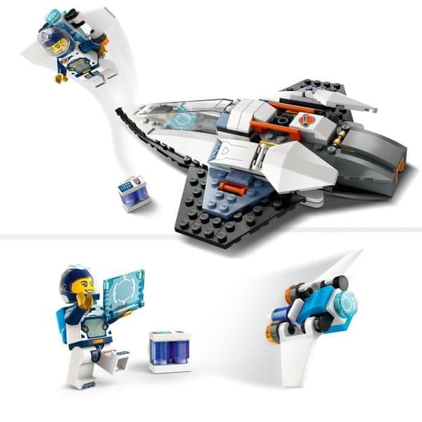 LEGO® 60430 City Interstellarskeppet, rymdleksak, present till barn från 6 år och uppåt, kreativt spel med minifigurer