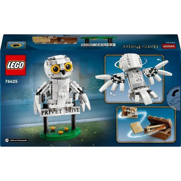 LEGO Harry Potter 76425 Hedwig på 4 Liguster Drive, Byggleksak för barn