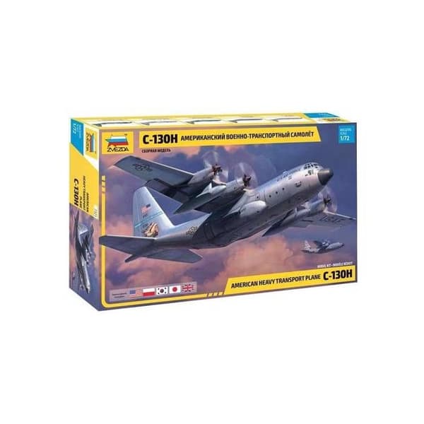 ZVEZDA - Modellflygplan Amerikansk Tung Transportplan C-130h|zvezda|7321|1:72 Modellpansar Promo - Ref: 11208