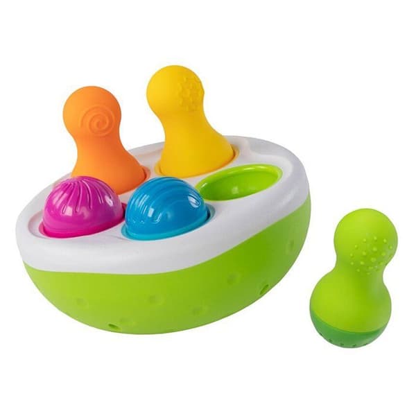 Spel för tidig inlärning - TOMY - Tomy Spinny Pins - Baby - 18 månader - Blandat - Levereras ihopsatt - 10 stycken - Flerfärgad