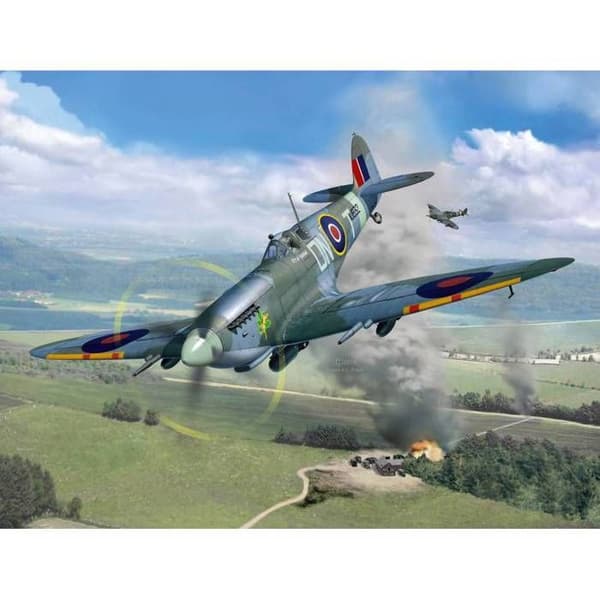 REVELL - Modellflyg Supermarine Spitfire Mk.ixc Teknik Revell 00457 1/32 Modell Stridsvagn Promo - Ref : 11324