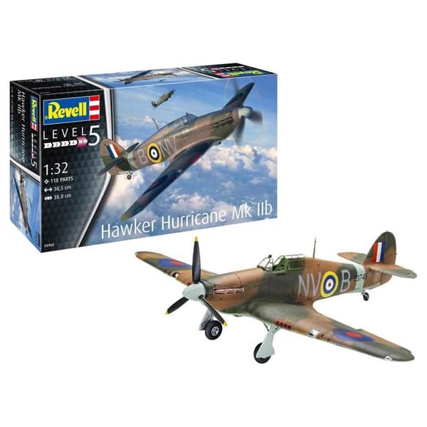 Flygplansmodell: Hawker Hurricane Mk IIb Color Unique