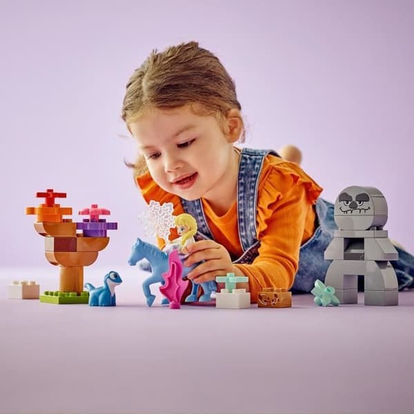 LEGO DUPLO | Disney 10418 Elsa och Bruni i den förtrollade skogen, byggleksak