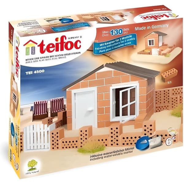 Leksak - TEIFOC - Sommarstuga - Barn - Pojke - 6 år - Tegelstenar - Teifoc tegelkonstruktioner