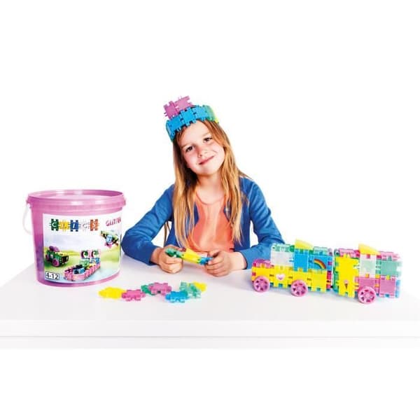 Clics byggspel - Glitterhink - 133 klick - 42 tillbehör - STEM barnleksaker