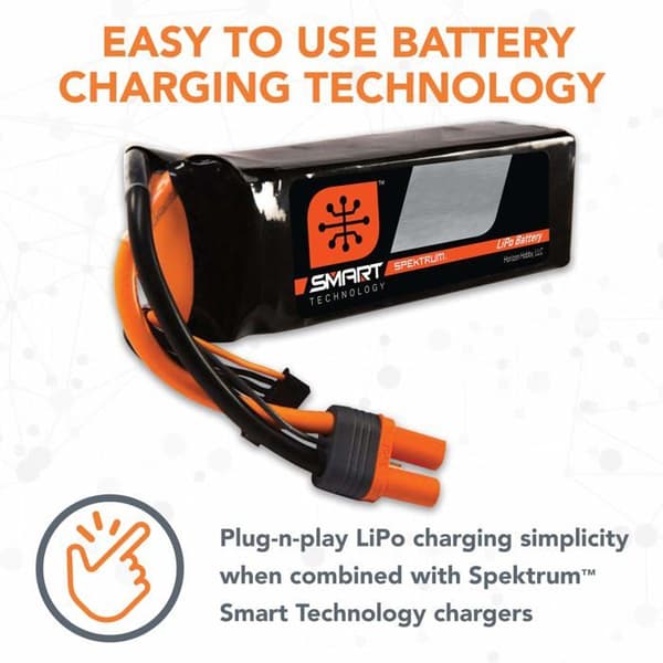 Spektrum - SPMX18006S50 - 22,2V 1800mAh 6S 50C Smart LiPo-batteri: IC3