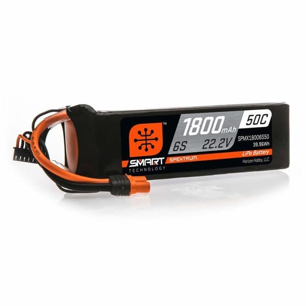 Spektrum - SPMX18006S50 - 22,2V 1800mAh 6S 50C Smart LiPo-batteri: IC3